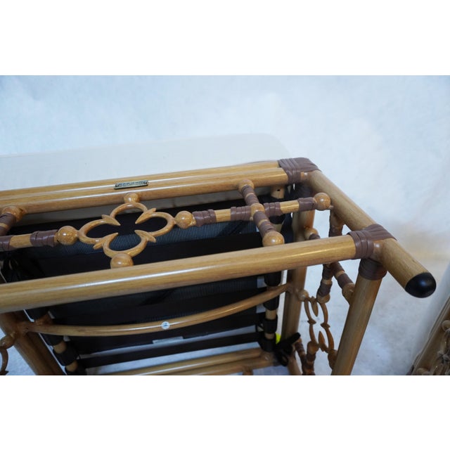 Lane Venture Mimi Outdoor Ottomans by Celerie Kemble, A Pair For Sale - Image 11 of 11