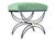 Dark Green 1980s Hand-Forged Sculptural Wrought Iron Accent Benches in Dark Green Mohair- A Pair For Sale - Image 8 of 13