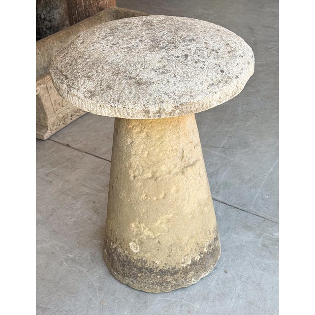 Light Gray Large English Steddle or Staddle Stone for the Garden For Sale - Image 8 of 11