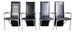 RST Armchairs in Leather from Ronald Schmitt, Set of 4
