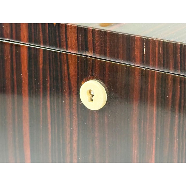 Émile-Jacques Ruhlmann Attr., Desk, Macassar Mahogany, Shagreen, France, 1900s For Sale - Image 11 of 17