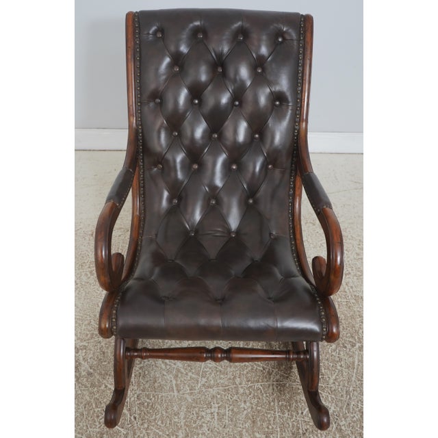 Age: Approx. 20 Years Old Details: Mahogany High Quality Construction Nice Tooled Leather Stretcher Base Frame Tack Head...