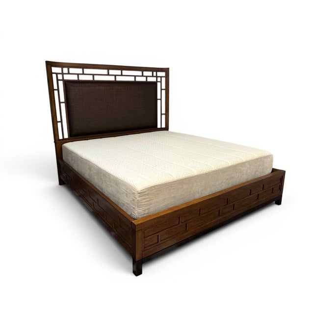 King-size Paradise Point Bedframe from the Tommy Bahama Ocean Club collection, by Lexington Furniture. The headboard...
