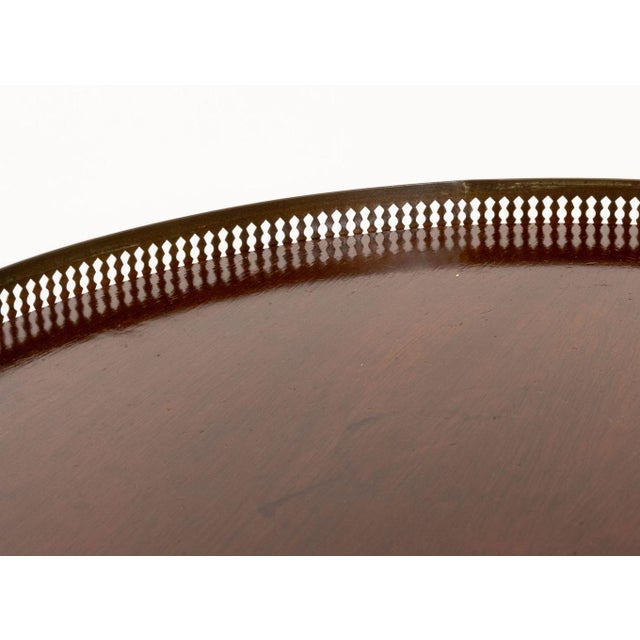 Schott Furniture Mahogany Circular Tripod Table For Sale - Image 4 of 7