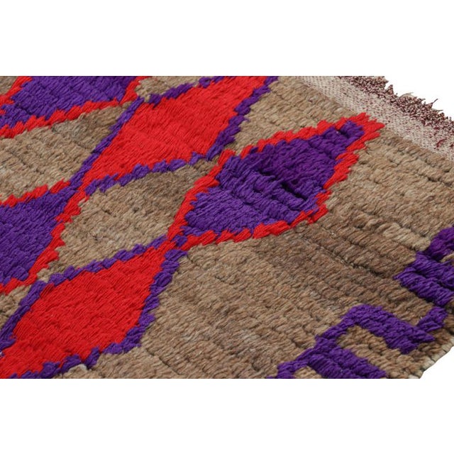 Rug & Kilim Vintage Moroccan Runner With Polychromatic Diamond Patterns, From Rug & Kilim For Sale - Image 4 of 7