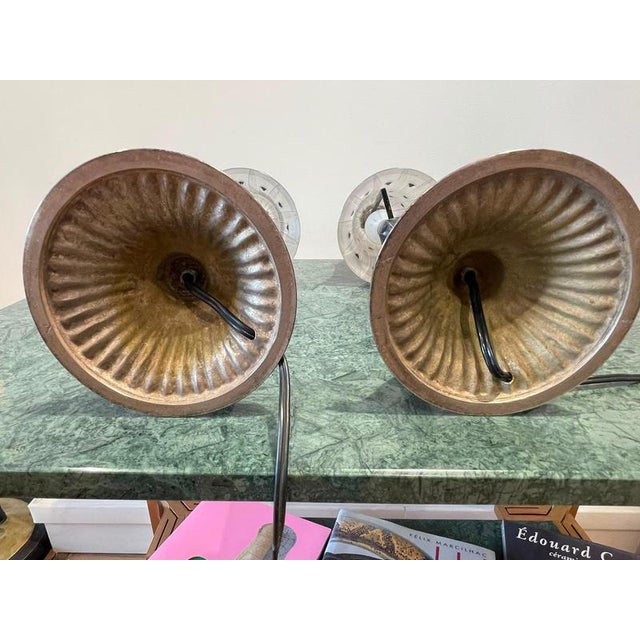 1920s Table Lamps by René Lalique and the Wingen-Sur-Moder Glassworks, 1929, Set of 2 For Sale - Image 5 of 16