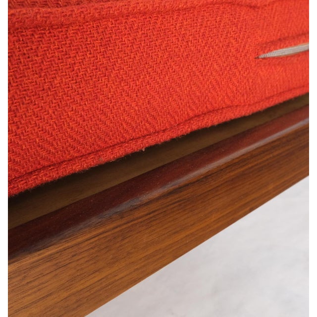 Danish Mid-Century Modern Walnut Lounge Chair Settee Loveseat Couch Sofa Set For Sale - Image 17 of 18