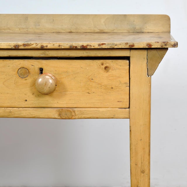 1930s Vintage Console Table in Pine, 1930 For Sale - Image 5 of 12
