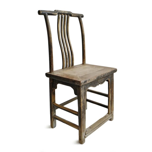 Vintage Elm Ming Chair For Sale - Image 4 of 7