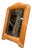 Mid-Century Modern Solid Blond Wood Tabletop Vanity Beveled Edges For Sale
