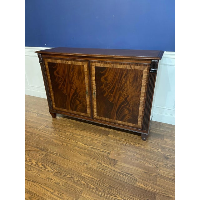 Wood Two Door Regency Style Mahogany Buffet Made-To-Order For Sale - Image 7 of 9