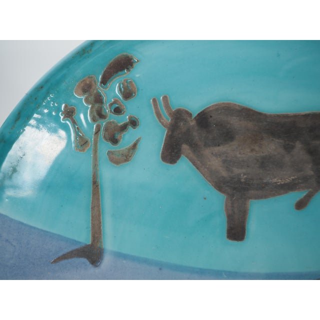 Original Ceramic Bulls Plate by Pablo Picasso for Madoura For Sale - Image 5 of 13