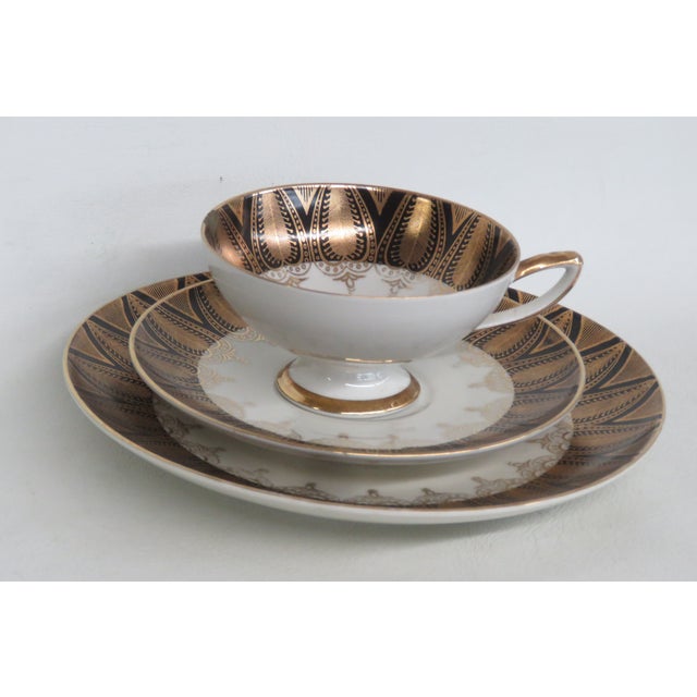 Ceramic 1950s HMS Royal Hanover Germany Bavaria Cup Saucer Dessert Plate 3pc For Sale - Image 7 of 18
