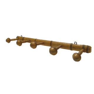 French 5-Peg Towel or Coat Rack For Sale