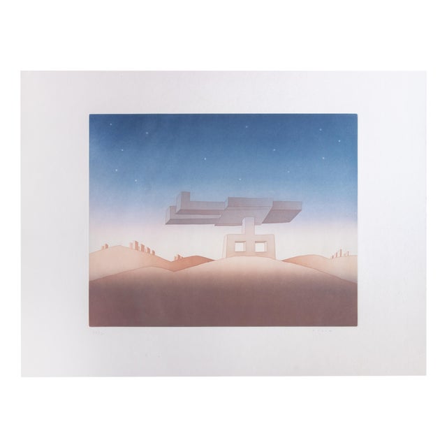 Jean Michel Folon, Sans Vie, Lithograph, 1970s For Sale