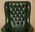 Chesterfield Wingback Swivel Chair in Green Leather For Sale - Image 3 of 18
