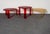 Kartell Set of Three Red and Gold Acrylic "T" Tables by Patricia Urquiola for Kartell For Sale - Image 4 of 18