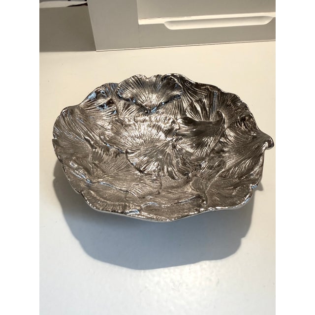 Contemporary Michael Aram Gingko Catchall / Nut Bowl - 6.25” For Sale - Image 3 of 5
