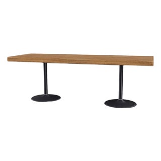 11 Table with Corolle Legs and Wooden Top by Le Corbusier for Cassina For Sale