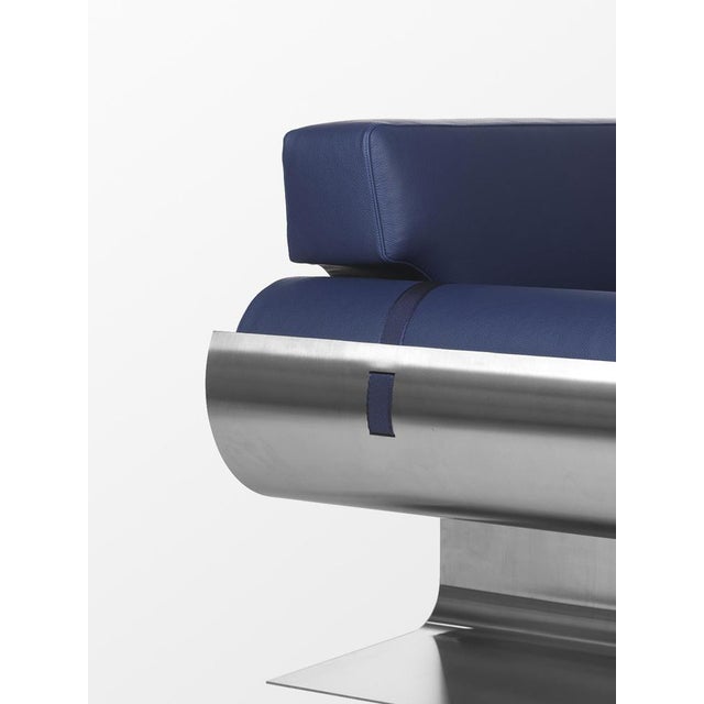 Metal Arès Armchair by Roche & Frères For Sale - Image 7 of 18