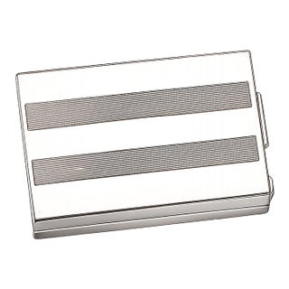 Rare Vintage Ralph Lauren Purple Label Engine Turned Sterling Silver Luxury Business Card Case For Sale
