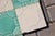 Mint Art Deco Set of Seven Large Portuguese Glazed Tiles Mint Green & White Geometric Design c.1910s For Sale - Image 8 of 13