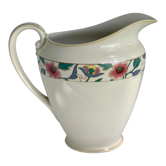 Vintage Johnson Brothers Pareek Chamonix Ceramic Pitcher For Sale