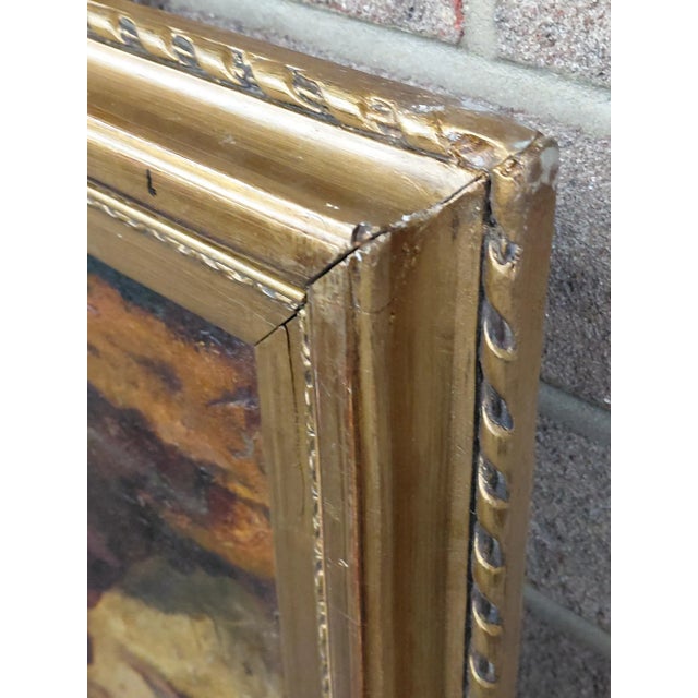 Framed Signed Ludwig Knaus "Child Explorers" Oil on Canvas For Sale - Image 11 of 12