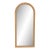 Natural Raffia Arched Floor Mirror For Sale