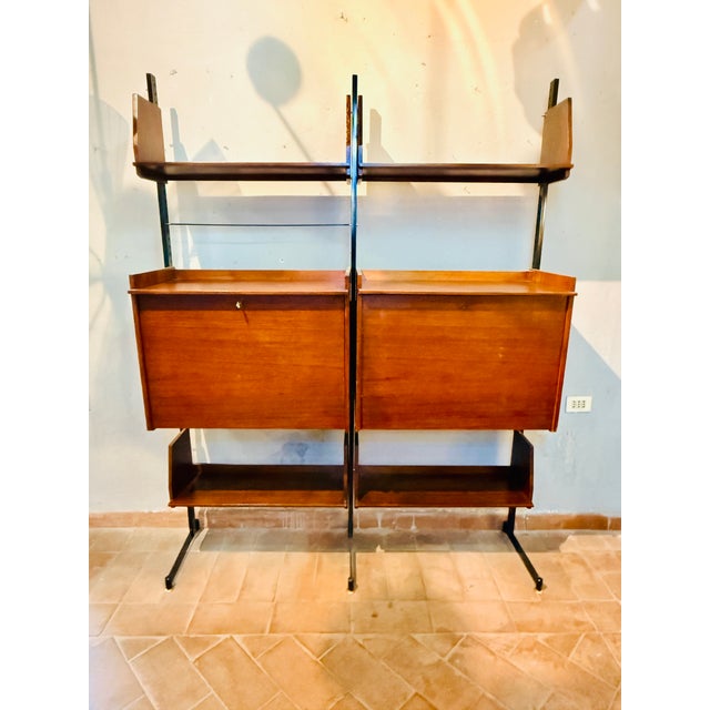 Wood Mim Bookcase by Ico Parisi for Mim, 1960s For Sale - Image 7 of 7