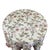 Traditional Round Table With Designer Chinoiserie Silk Embroidered Tablecloth Set With Custom Glass Top For Sale - Image 3 of 7