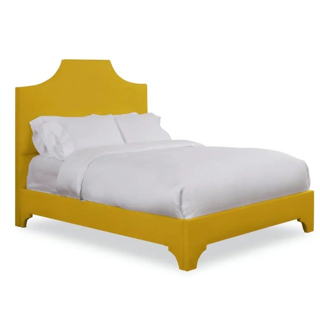 Modern Kit California King Headboard, Golden Velvet For Sale - Image 3 of 5