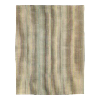 Galerie Shabab Collection Mid-20th Century, Handmade Turkish Flatweave Kilim Room Size Carpet For Sale