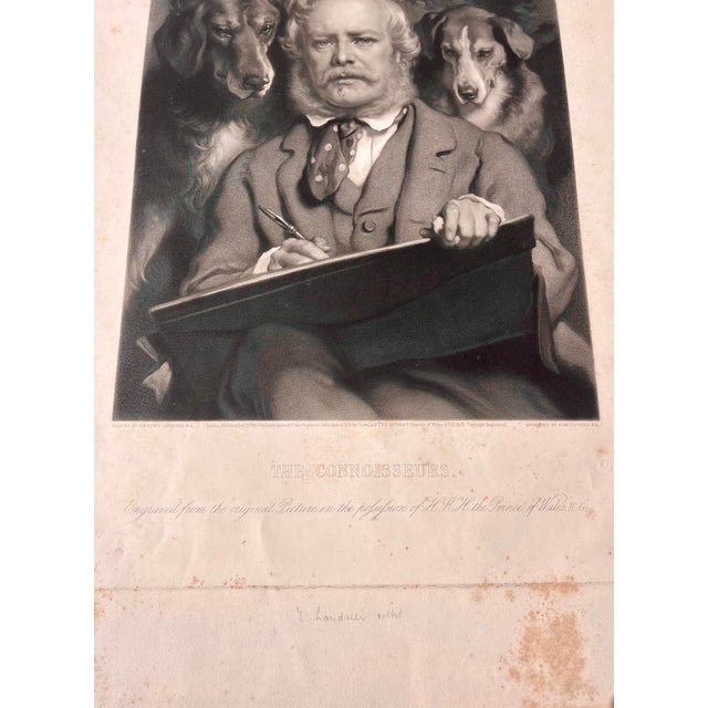 Engraving Sir Edwin Landseer “Landseer and His Connoisseur’s For Sale - Image 4 of 8