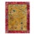 1920s Saffron Yellow Floral Antique Chinese Art Deco Rug 8' 9" X11' 2" Knotted Wool Carpet For Sale