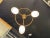 Antique Brass Three Light Tudor Revival Quatrefoil Pattern Chandelier For Sale - Image 11 of 12