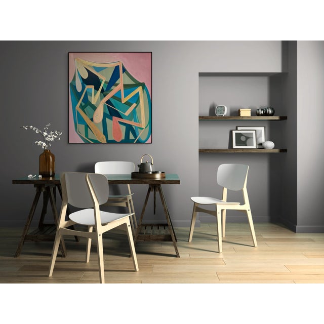 Ashlynn Browning Contemporary Abstract Oil on Panel "With Every Drop" by Ashlynn Browning For Sale - Image 4 of 5