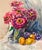 1950s 1950s Realism Watercolor, Fruit and Flower Still Life by Fred Fisher For Sale - Image 5 of 6