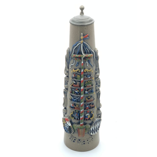 1980s Bavaria Bayern Maypole Stein For Sale - Image 11 of 11