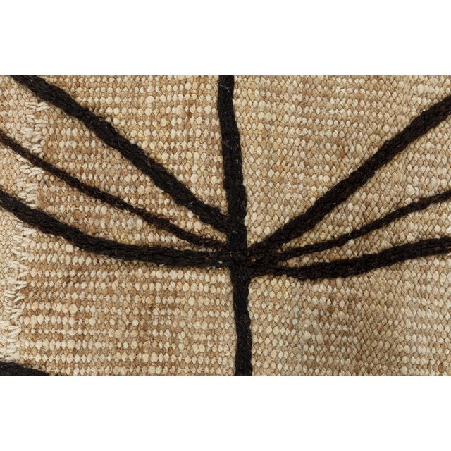 Textile Modern Embroidery Kilim Rug with Nature-Inspired Pattern by Doris Leslie Blau For Sale - Image 7 of 7