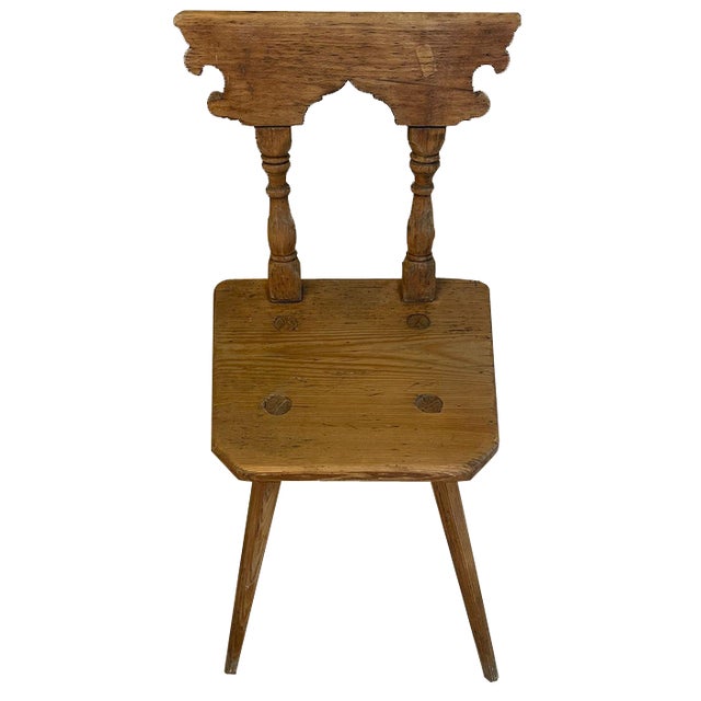 Rustic Biedermeier Farmers Chair For Sale