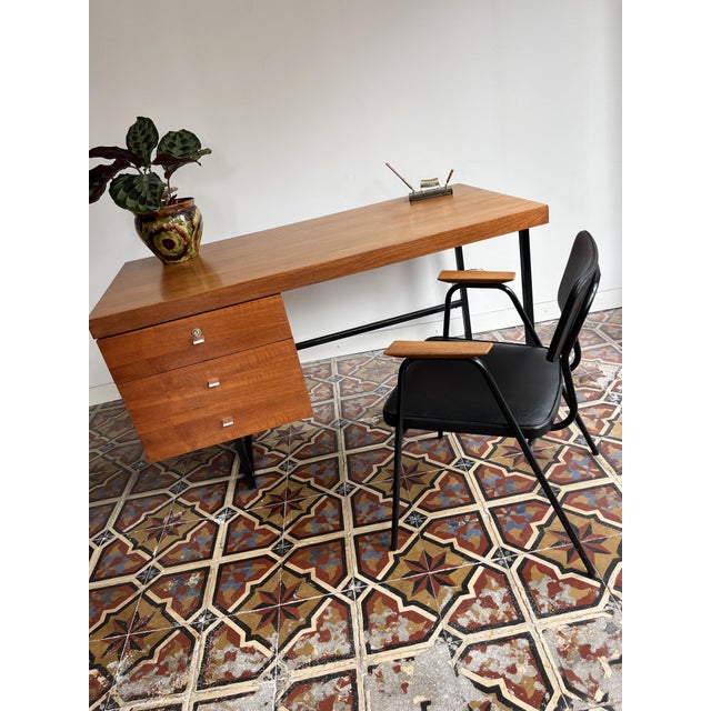 Standard Writing Desk by Pierre Guariche for Meurop, Belgium, 1960s For Sale - Image 15 of 16
