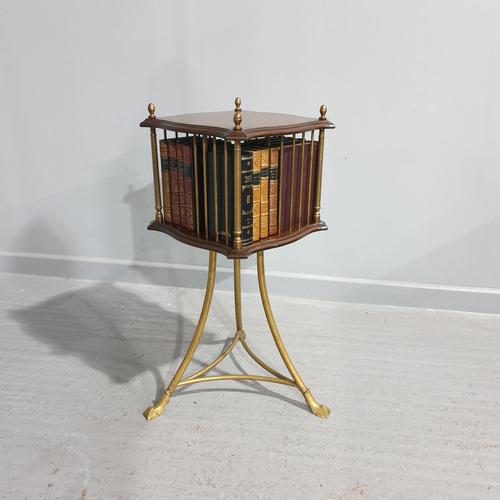 Vintage Revolving Bookcase For Sale - Image 9 of 9