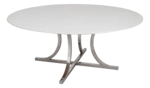 Osvaldo Borsani Style Circular Dining Table