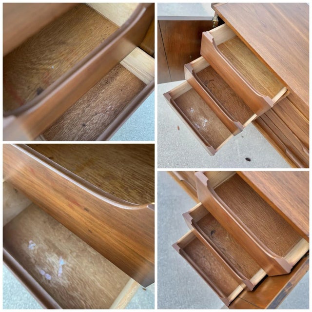 Mid-Century Lowboy Dresser With Nine-Drawer Storage For Sale - Image 12 of 12