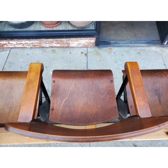 Vintage Theater Seat Row For Sale - Image 9 of 14