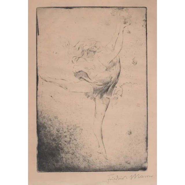 Figurative 1930s Spring Dancer Etching For Sale - Image 3 of 3