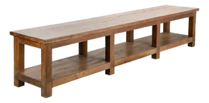Long Wooden Coffee or Low Console Table