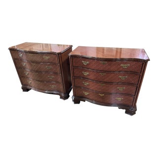 Vintage Ralph Lauren Tartan Plaid Chest of Drawers - Pair For Sale