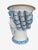 Large Italian Sicilian Moor's Head Ceramic Planter, Blue & White Majolica Style For Sale - Image 4 of 6